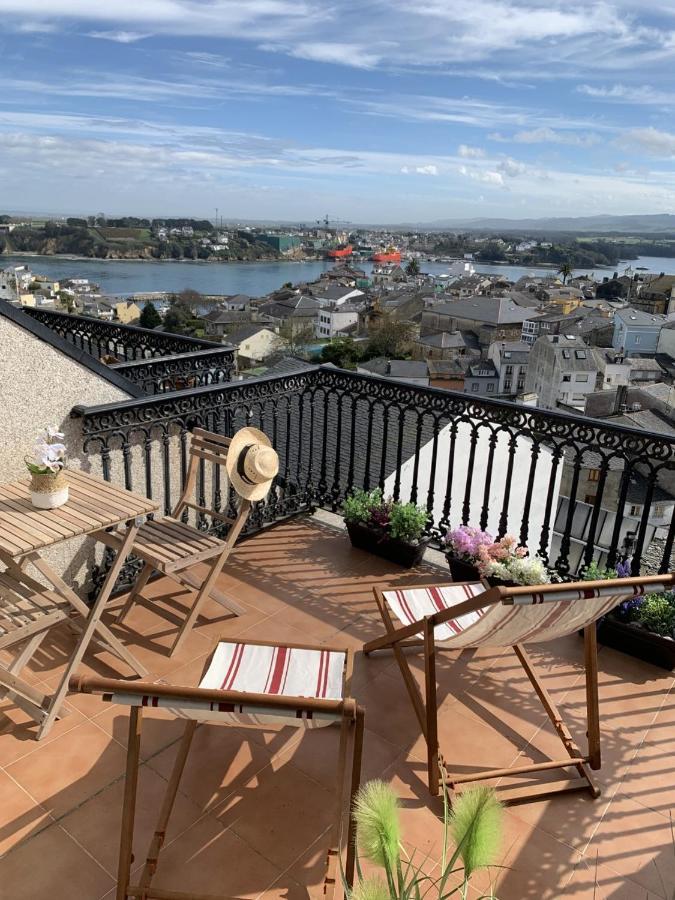 Moderno Piso Con La Mejor Terraza De Ribadeo Y Vistas Maravillosas Extérieur photo