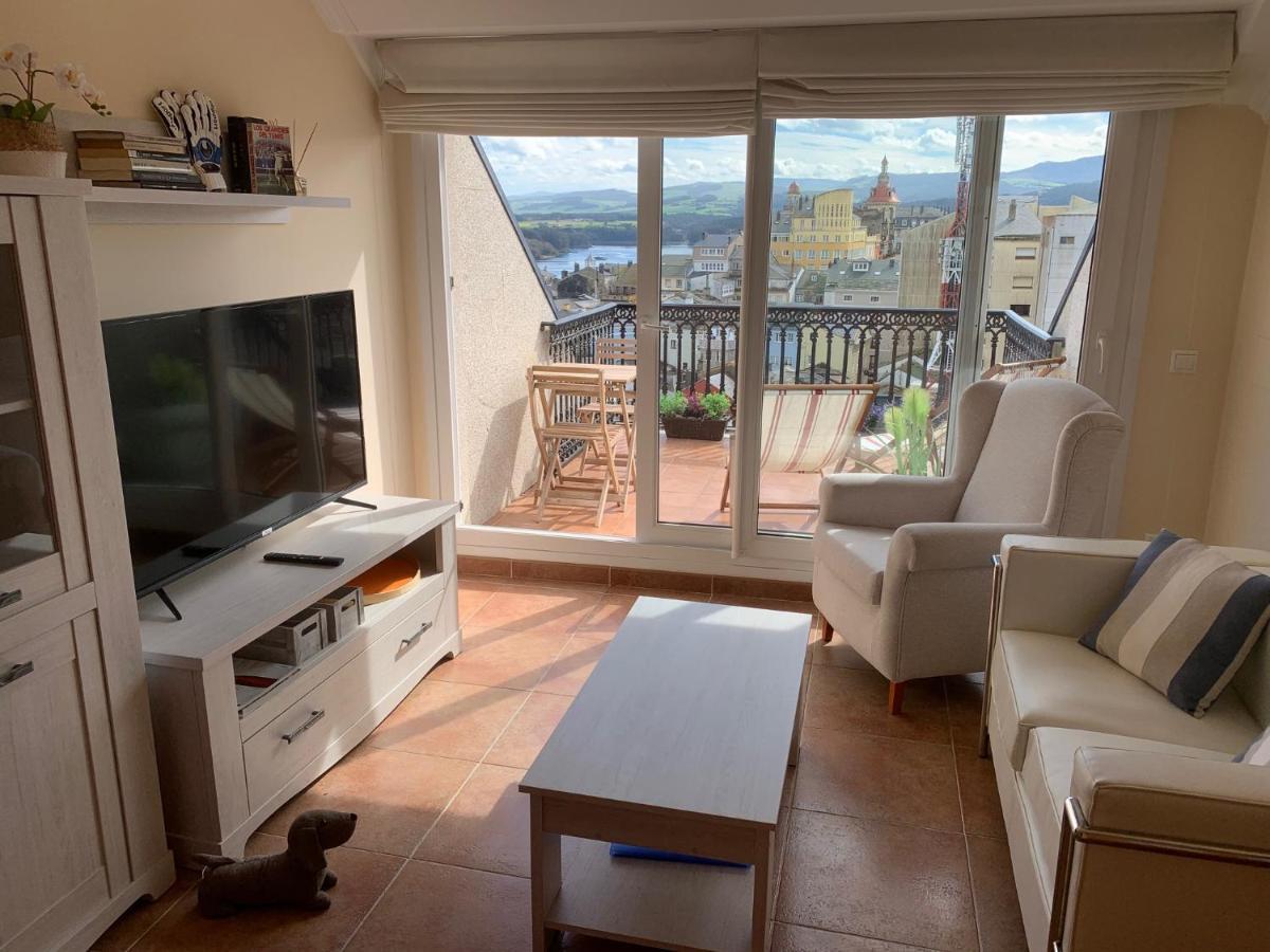 Moderno Piso Con La Mejor Terraza De Ribadeo Y Vistas Maravillosas Extérieur photo